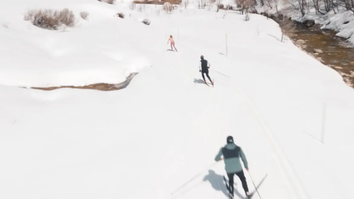 Ski de fond et biathlon avec Léna Arnaud à Val d'Isère