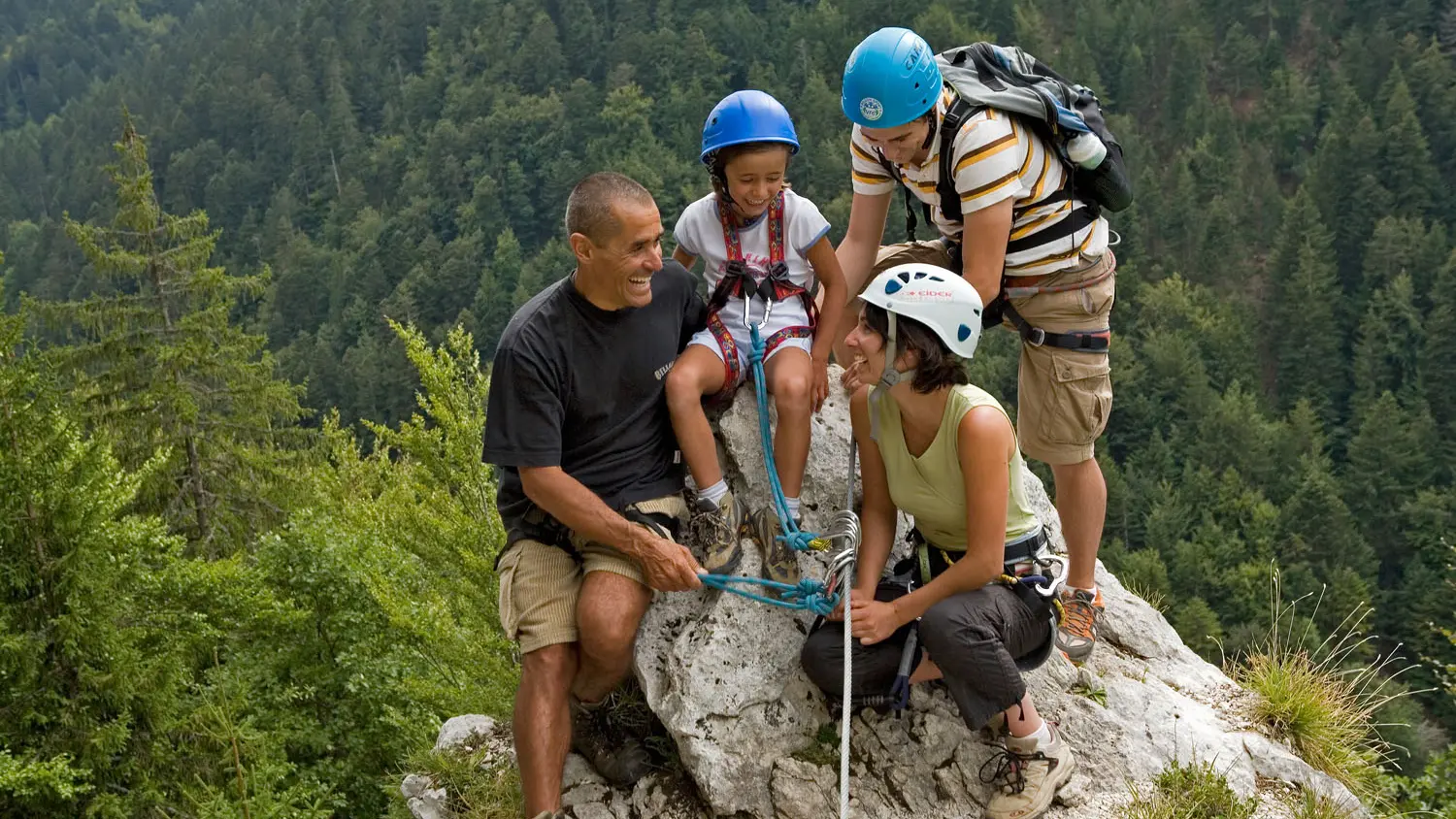 Via ferrata accessible en famille