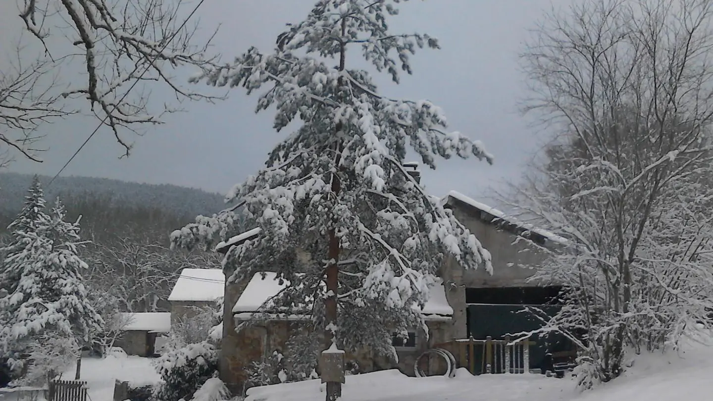 la neige est là...