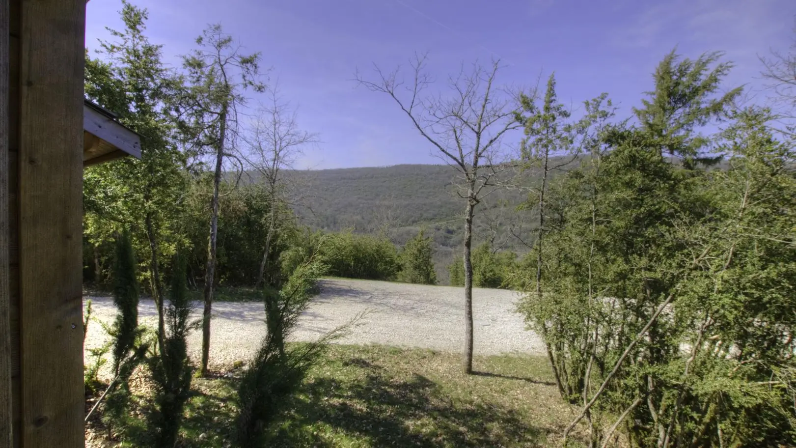 Vue depuis la cabane.