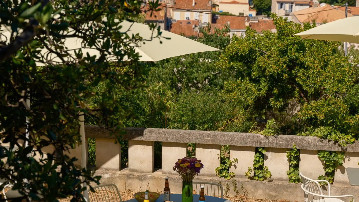 vue extérieur terrasse