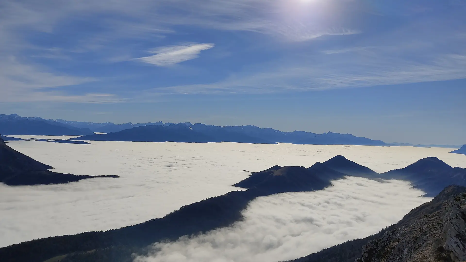 Mer de nuages depuis le Colombier 2
