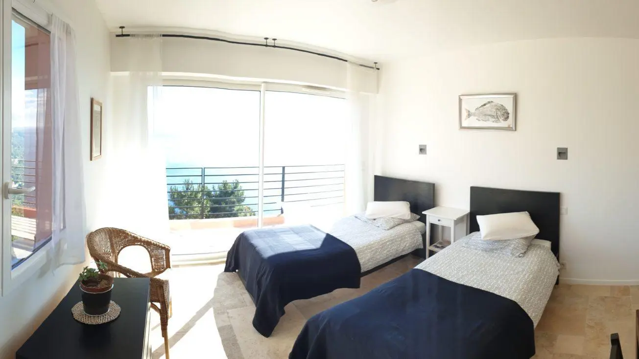 Chambre lits simples Niveau 2 - Terres Rouges - Théoule-sur-Mer - Gîtes de France Alpes-Maritimes