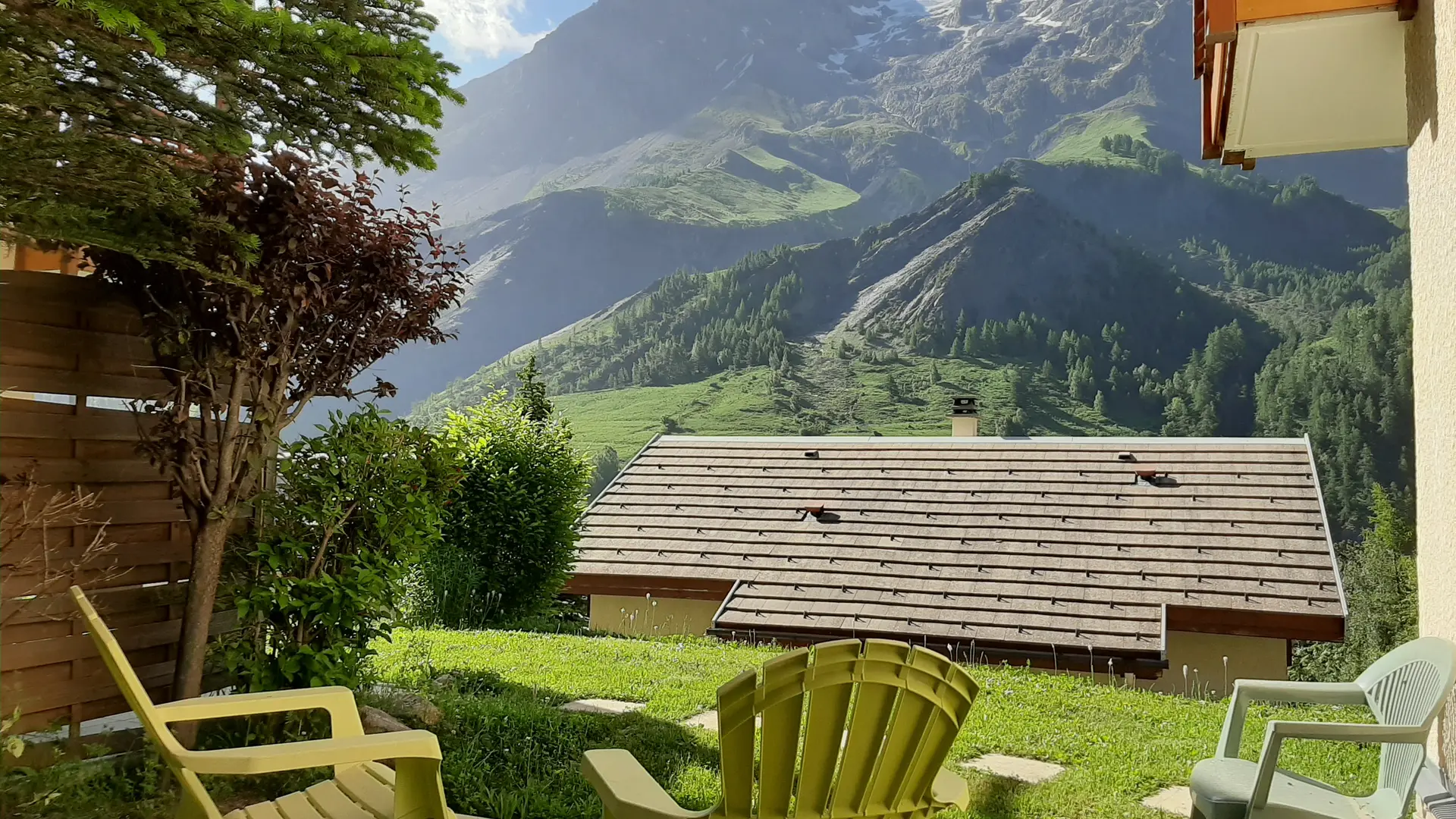 panoramique village -La Grave - Face à la Meije