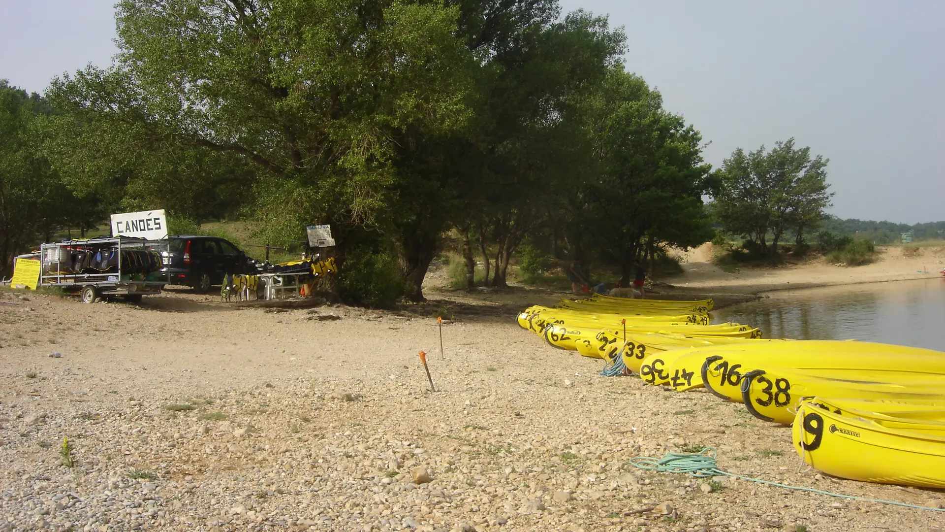 Canoes and kayaks