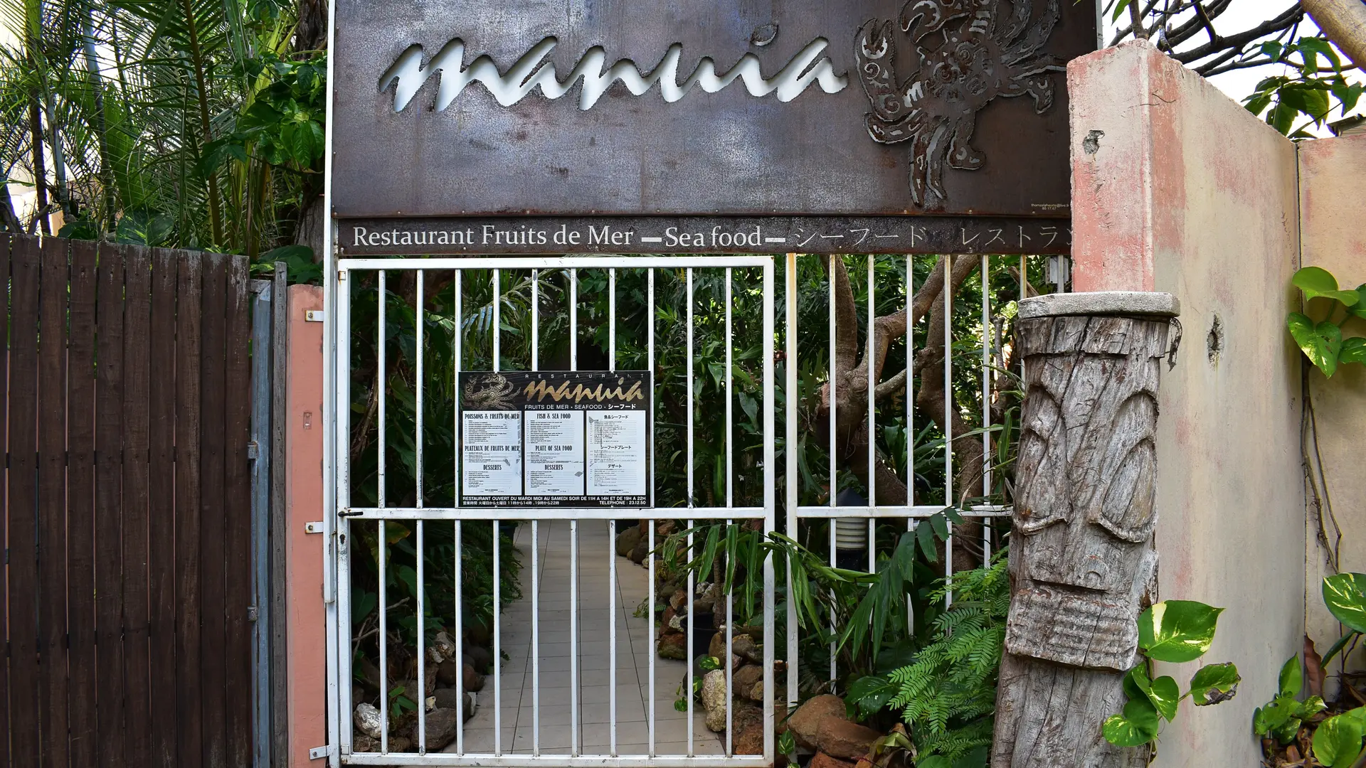 Entrée de Manuia