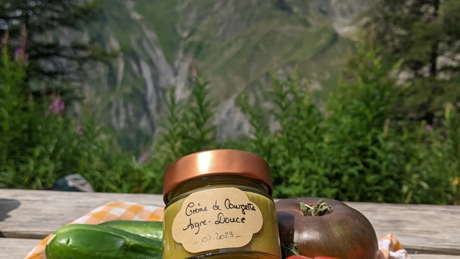 Verres durs : Crème de courgette