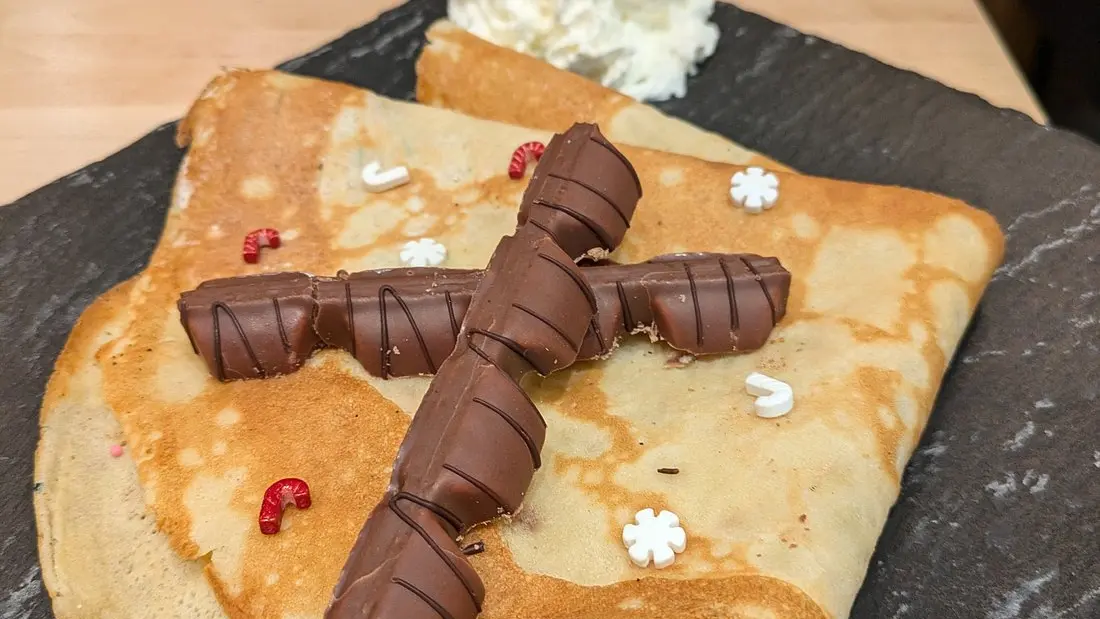 Crêpe délicieuse et gourmande au Café Les Glaciers