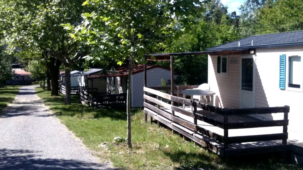 Intérieur camping en été