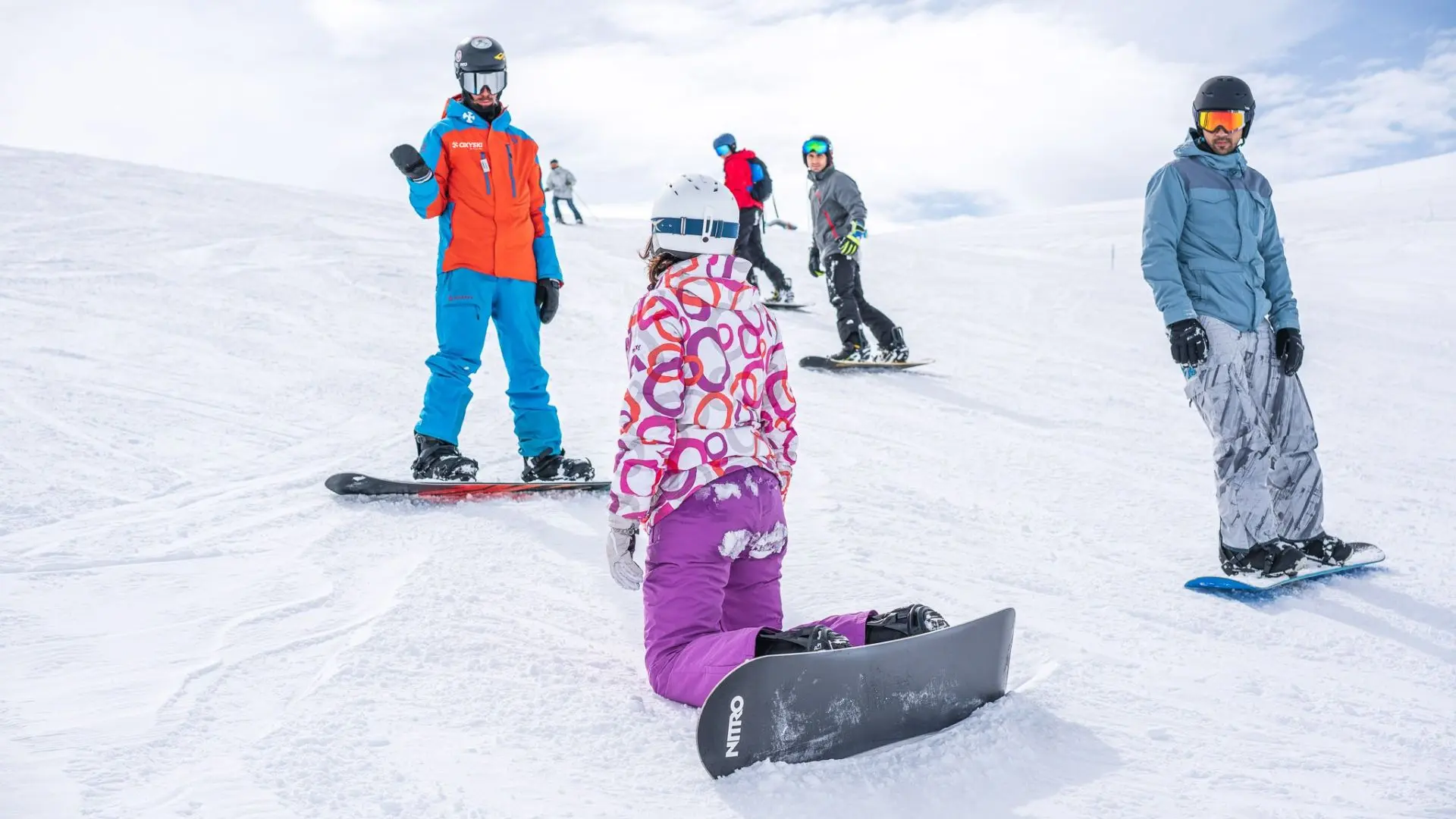 Cours collectifs snowboard Oxyski