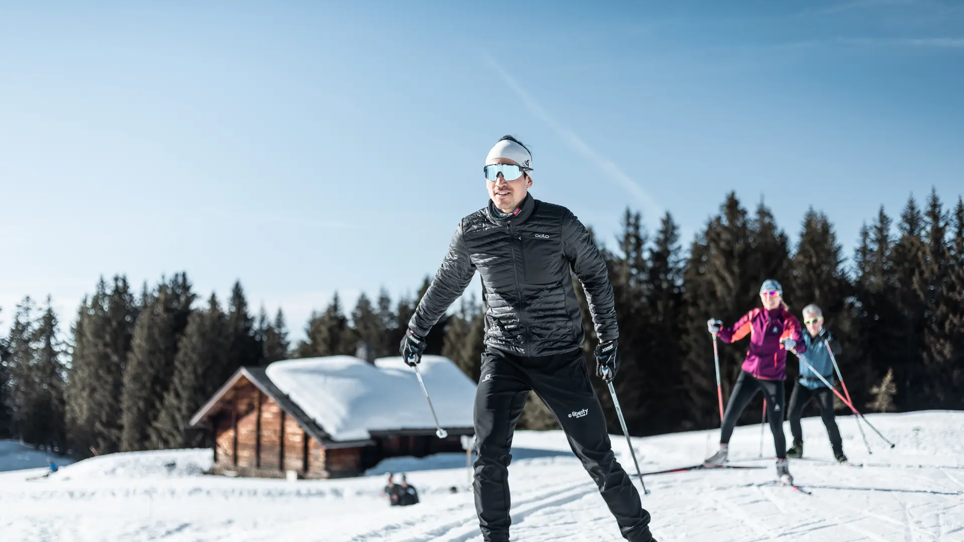 Une vue de rêve en ski de fond