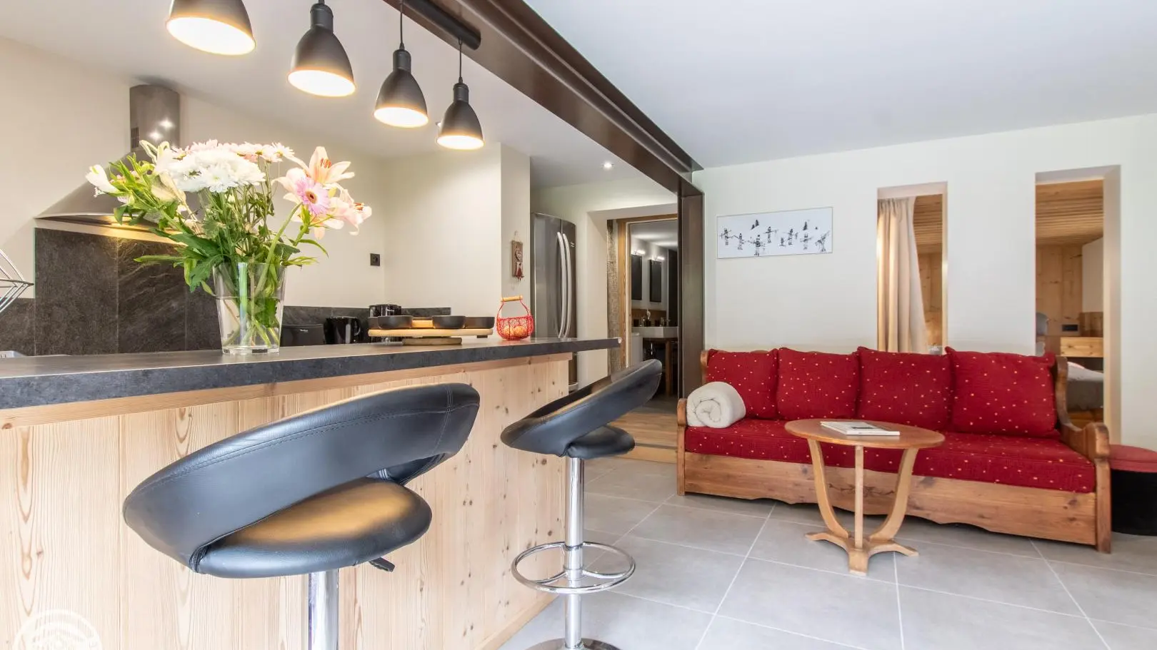 Cuisine avec îlot/bar