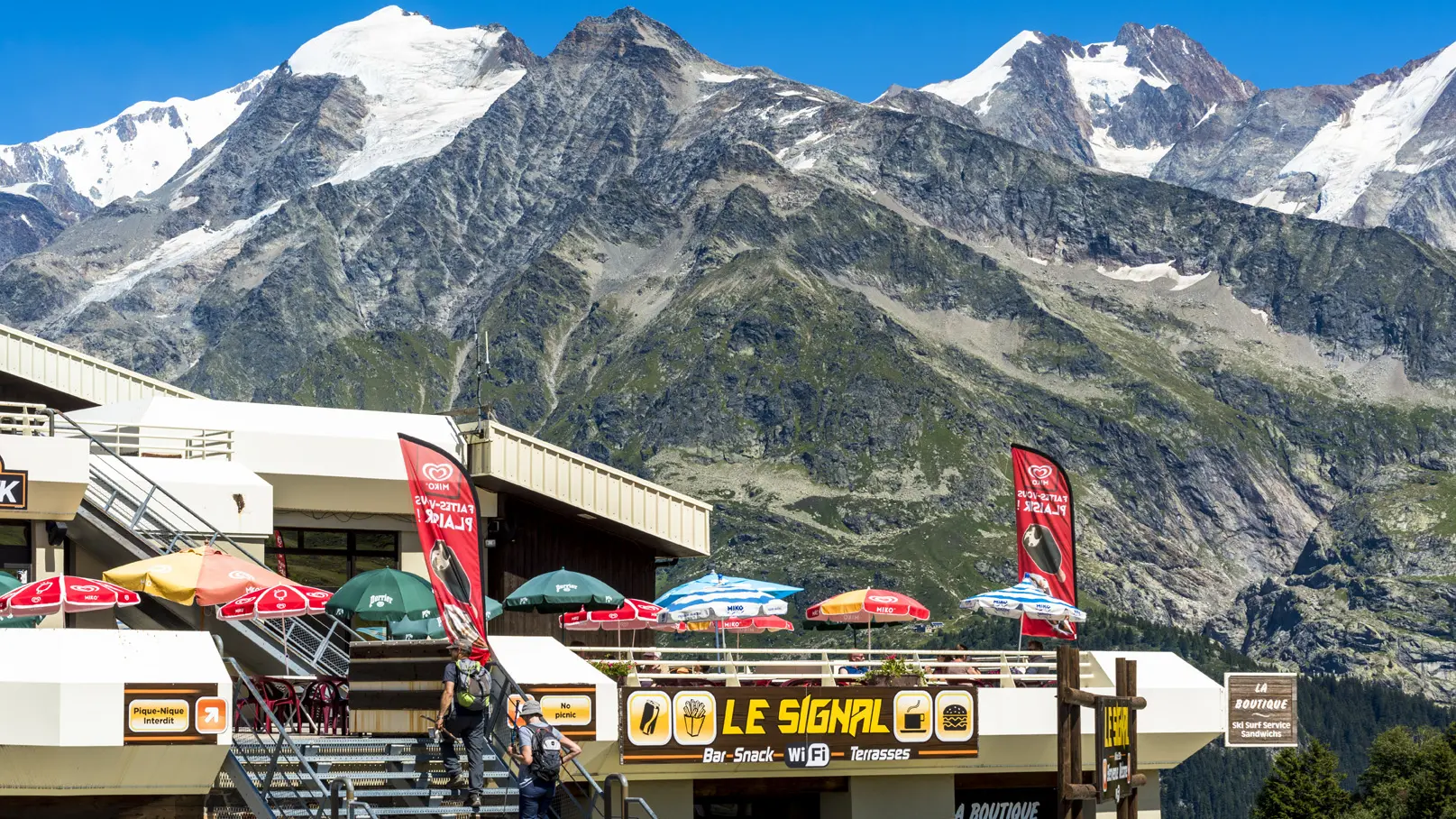 Restaurant en altitude aux Contamines Montjoie