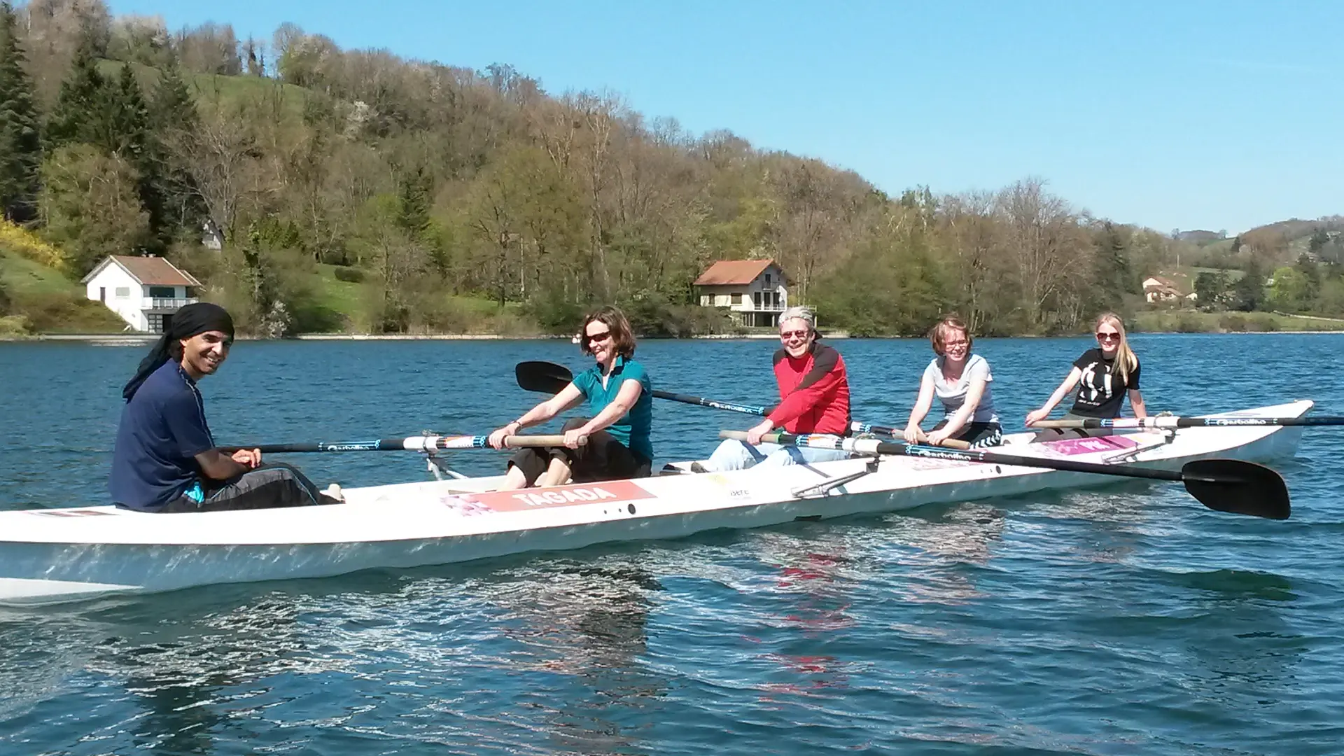 Aviron 4 places sortie en famille