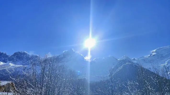 Vue sur l'Aiguille du Midi