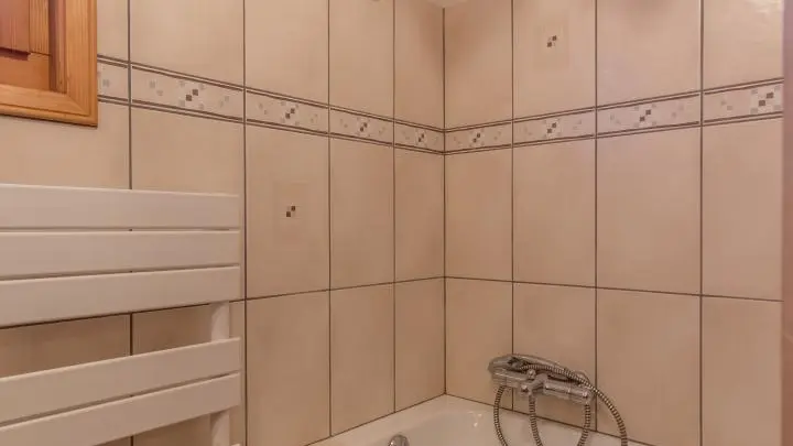 Salle de bain avec baignoire