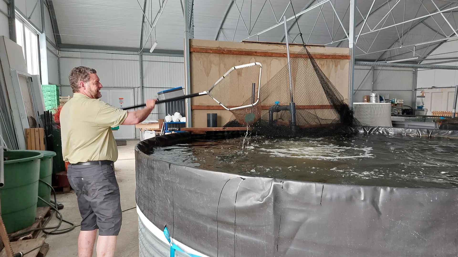 Michel pêche pour l'affinage