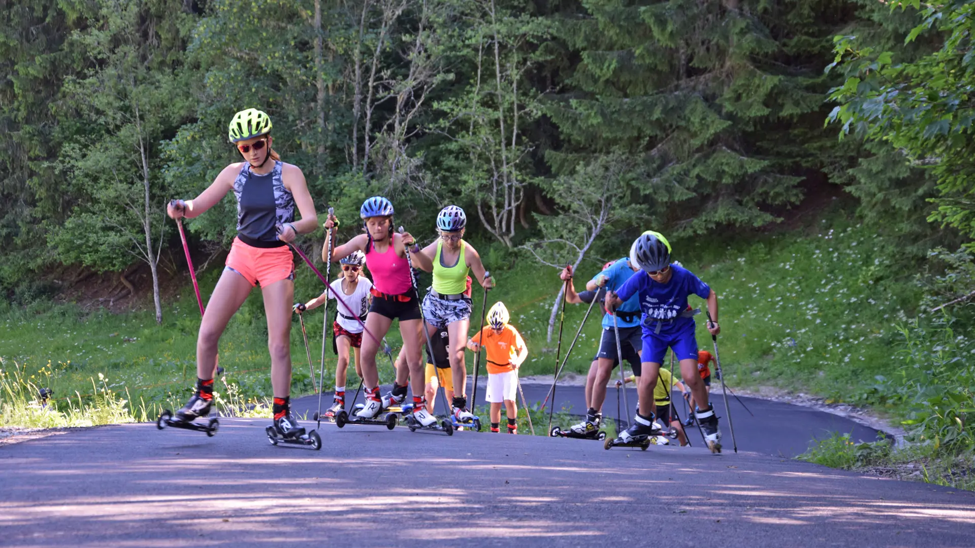 Ski roue avec Alpinum aux Contamines Montjoie
