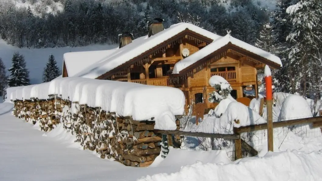 Notre chaletla clef du temp en hiver