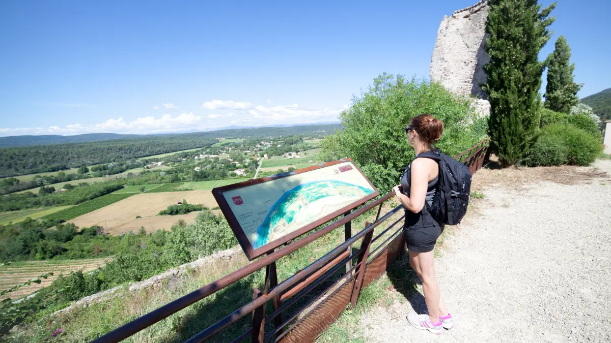 Table d'orientation du Château de Pontevès