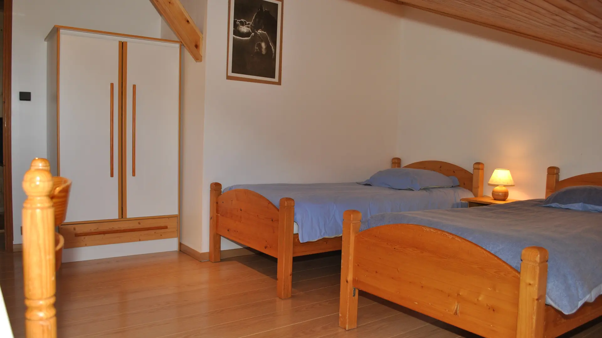 Vue sur la chambre du deuxième étage