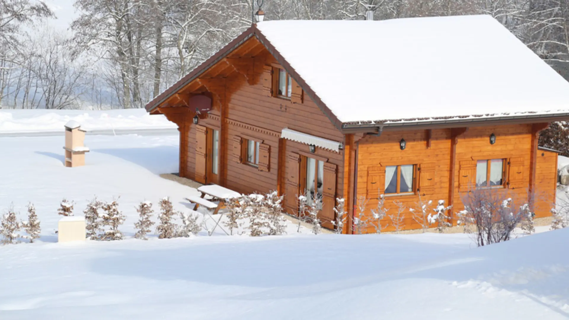 Chalet en hiver