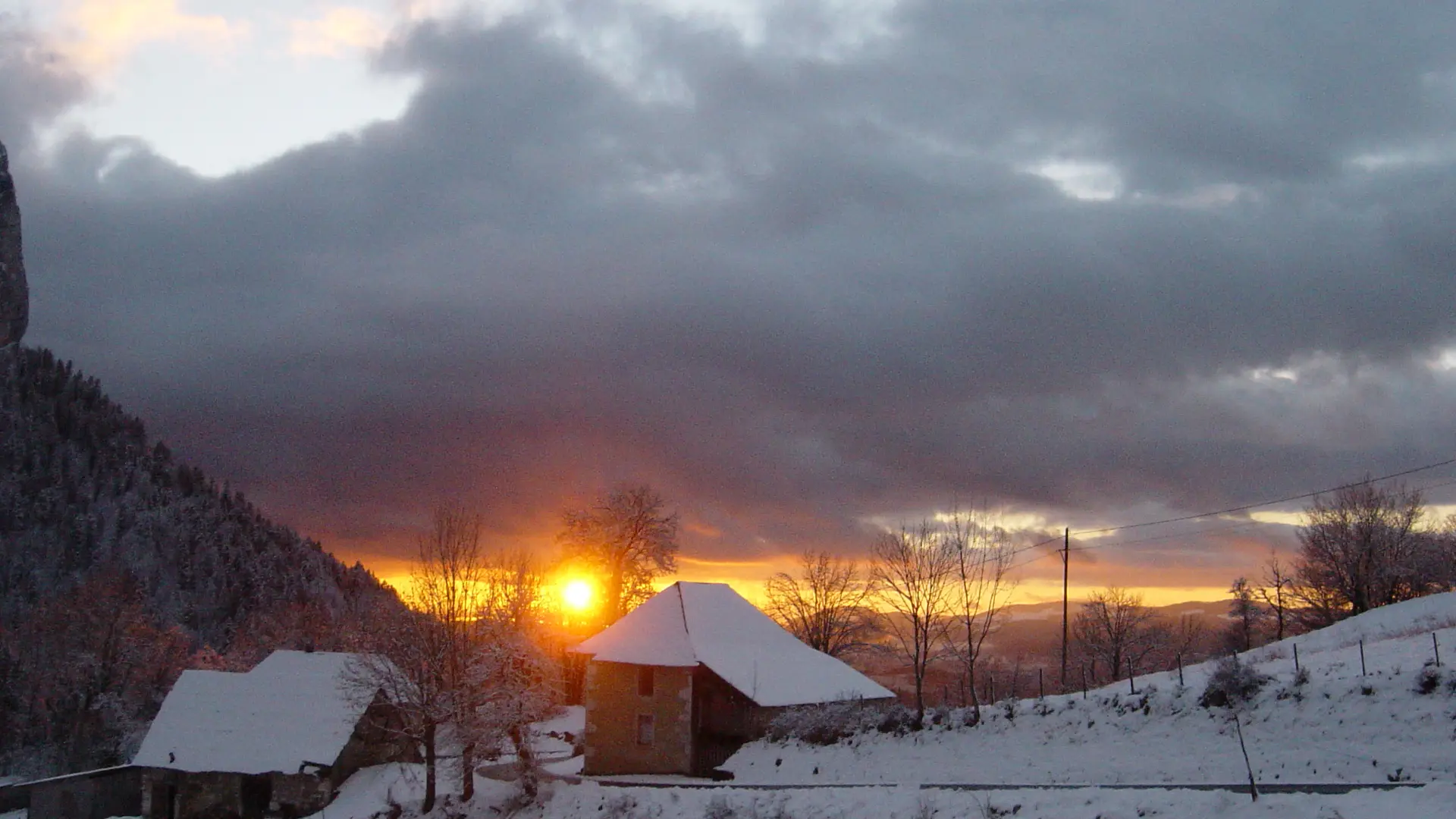 Vue depuis le gîte