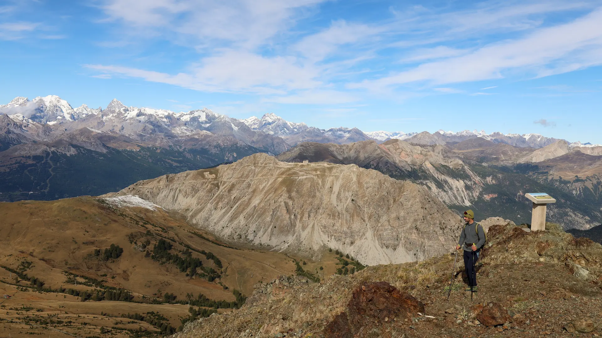 Panorama à 360 avec vue sur les Ecrins depuis le sommet du Chenaillet