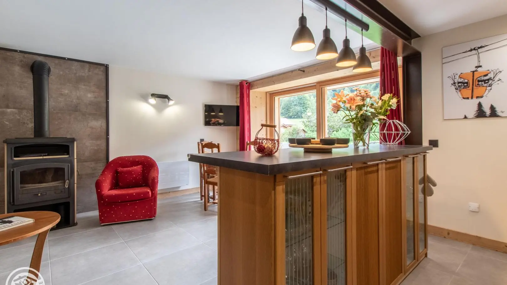 Cuisine avec îlot/bar