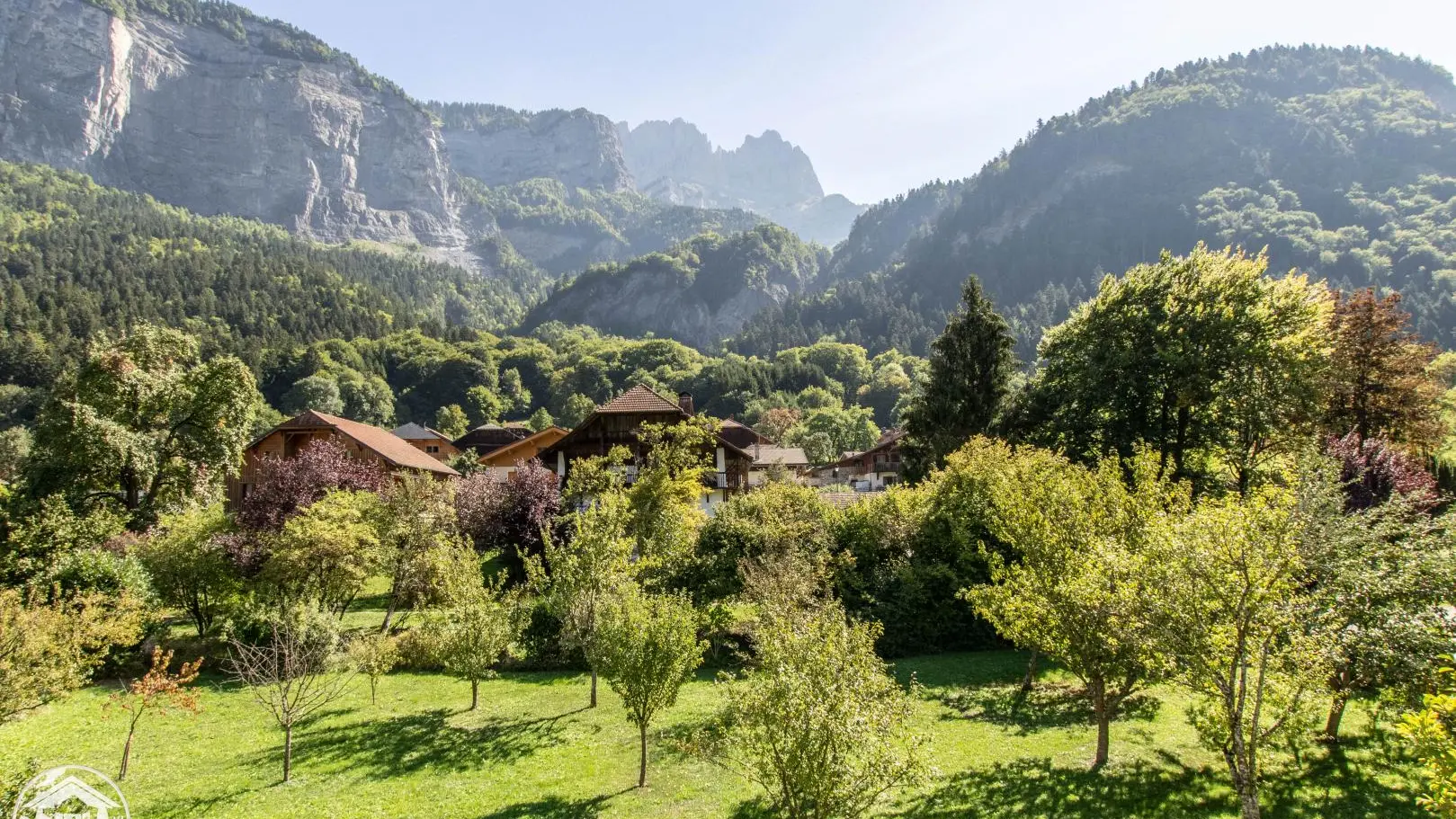 Vue depuis la terrasse privative.