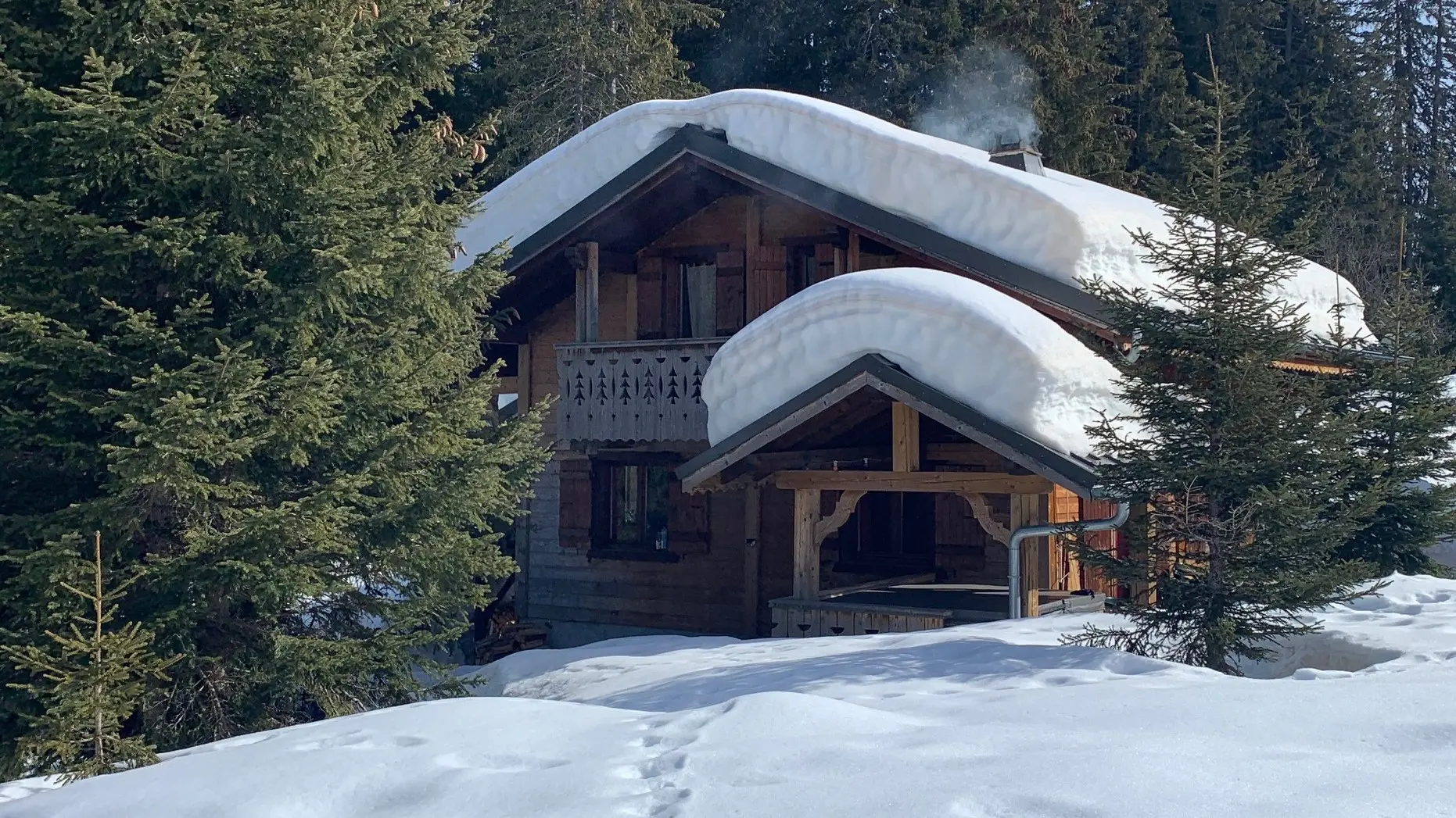 Chalet en hiver