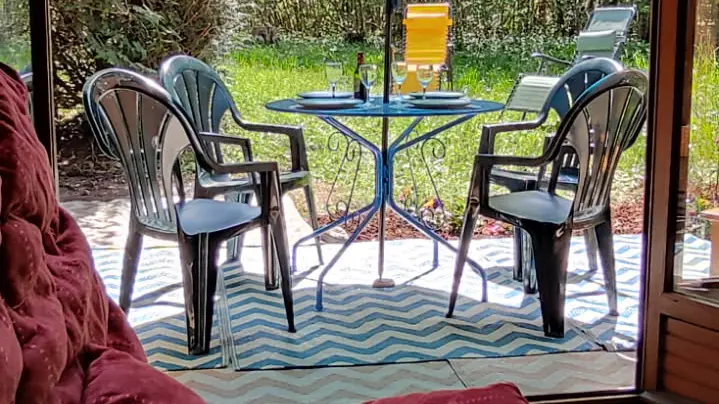 Uitzicht vanuit de woonkamer