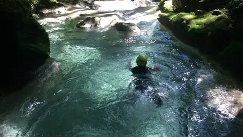 Canyoning dans la Semine à Belleydoux