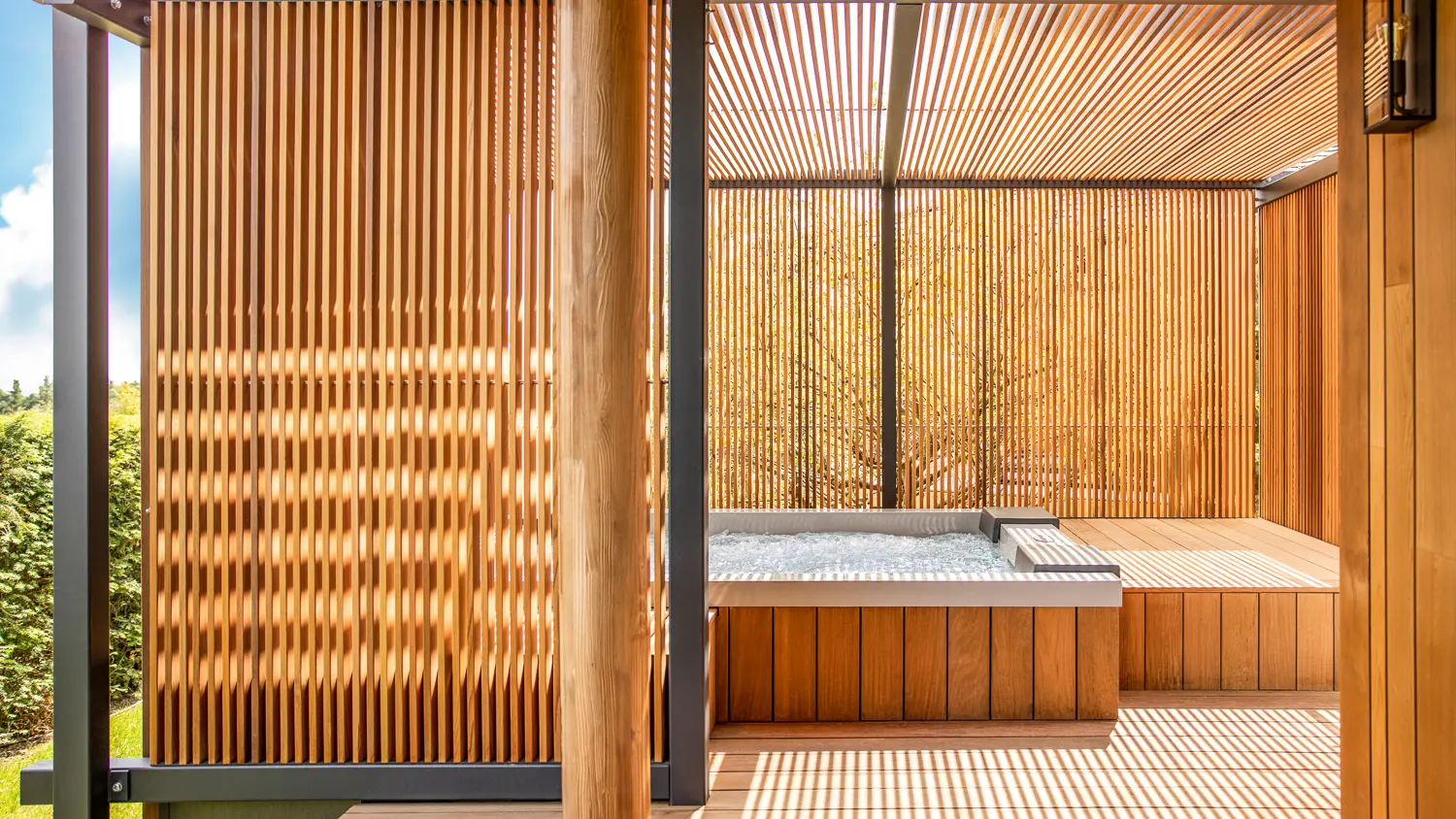 Terrasse lodge jacuzzi