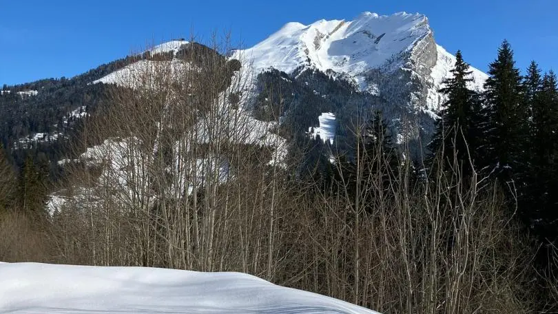 Vue sur l'Aiguille et l'Etale depuis le chalet