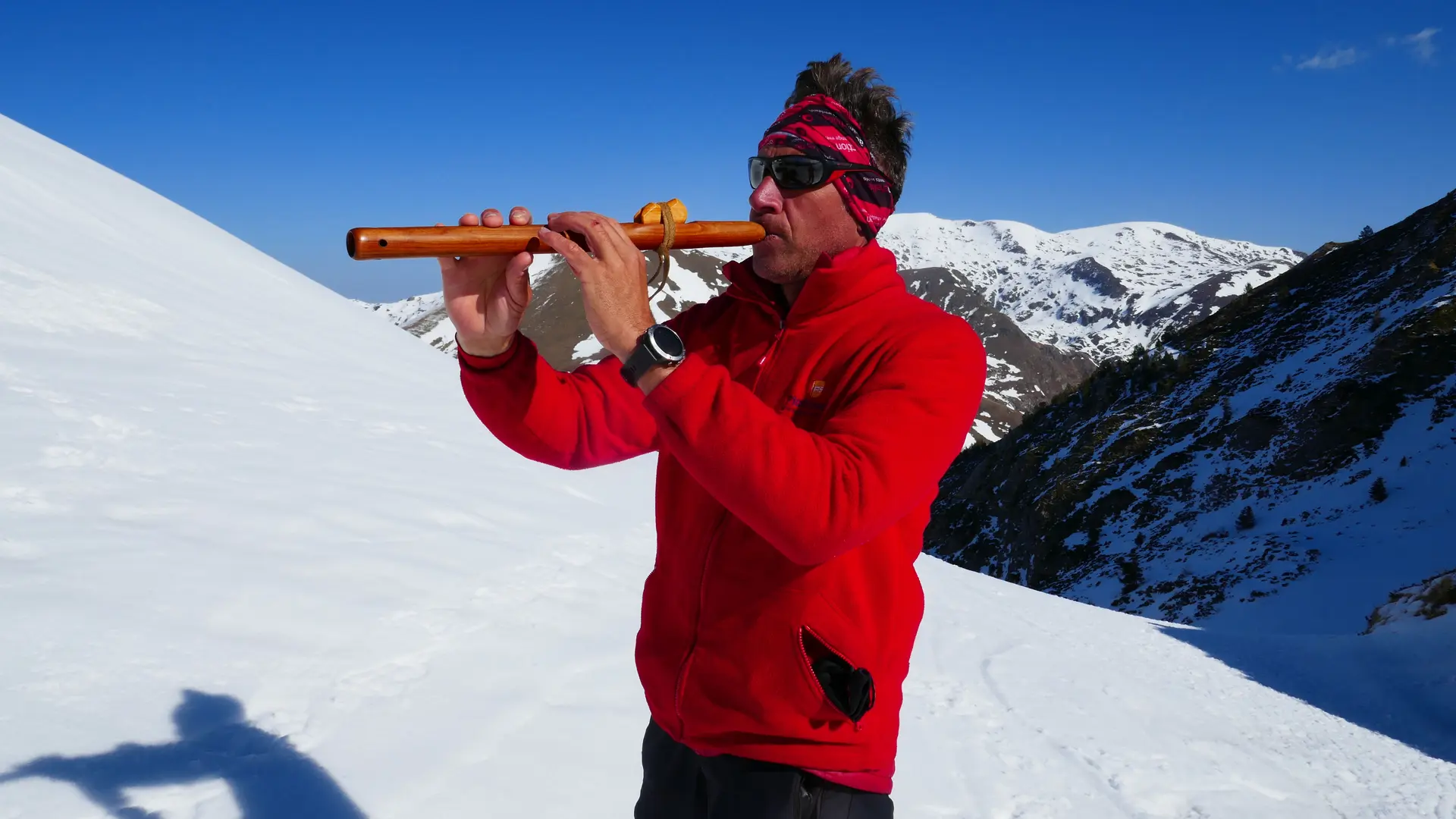 Flute traditionnelle en hiver