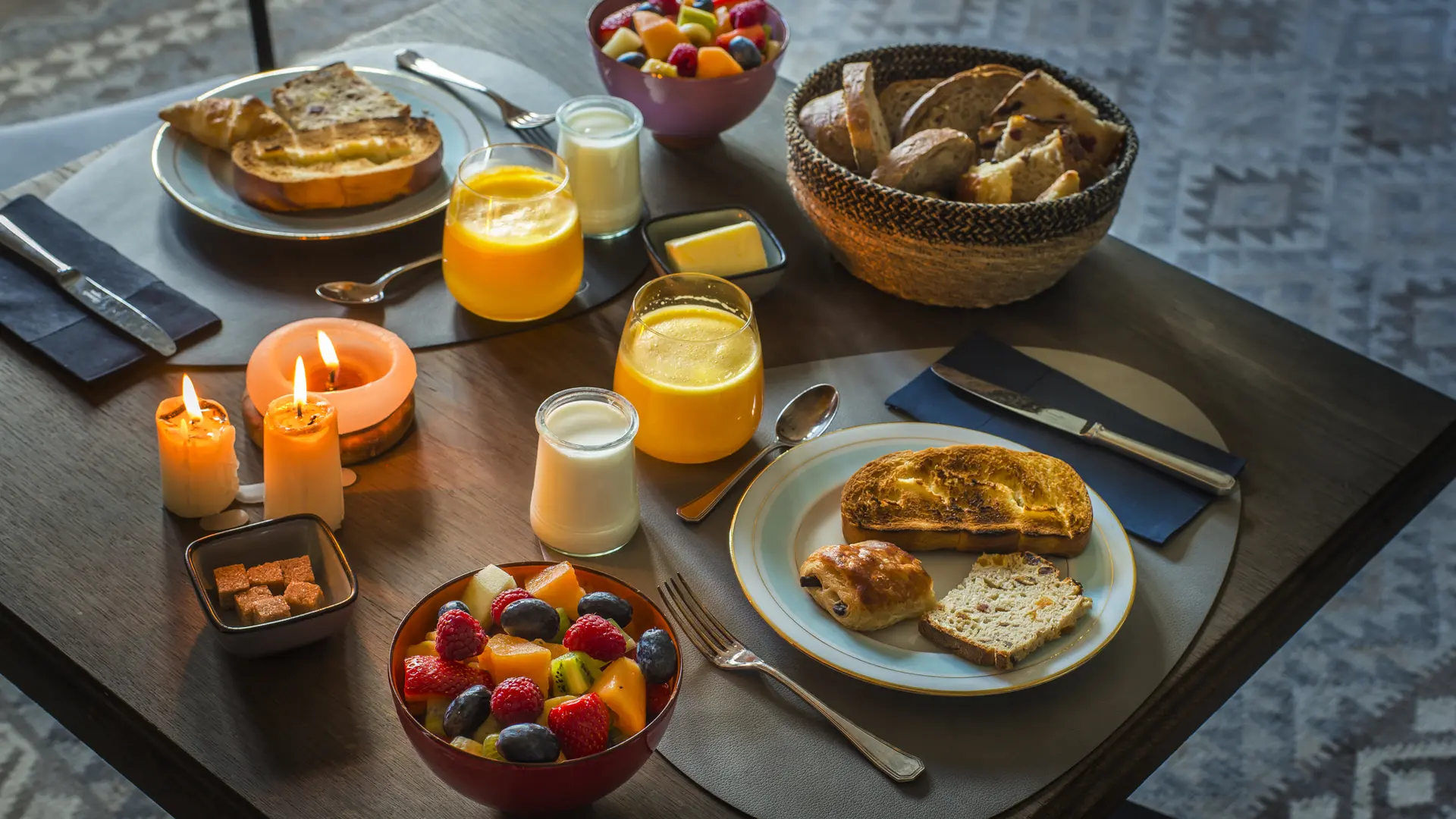 Le petit déjeuner complet sucré à 25€