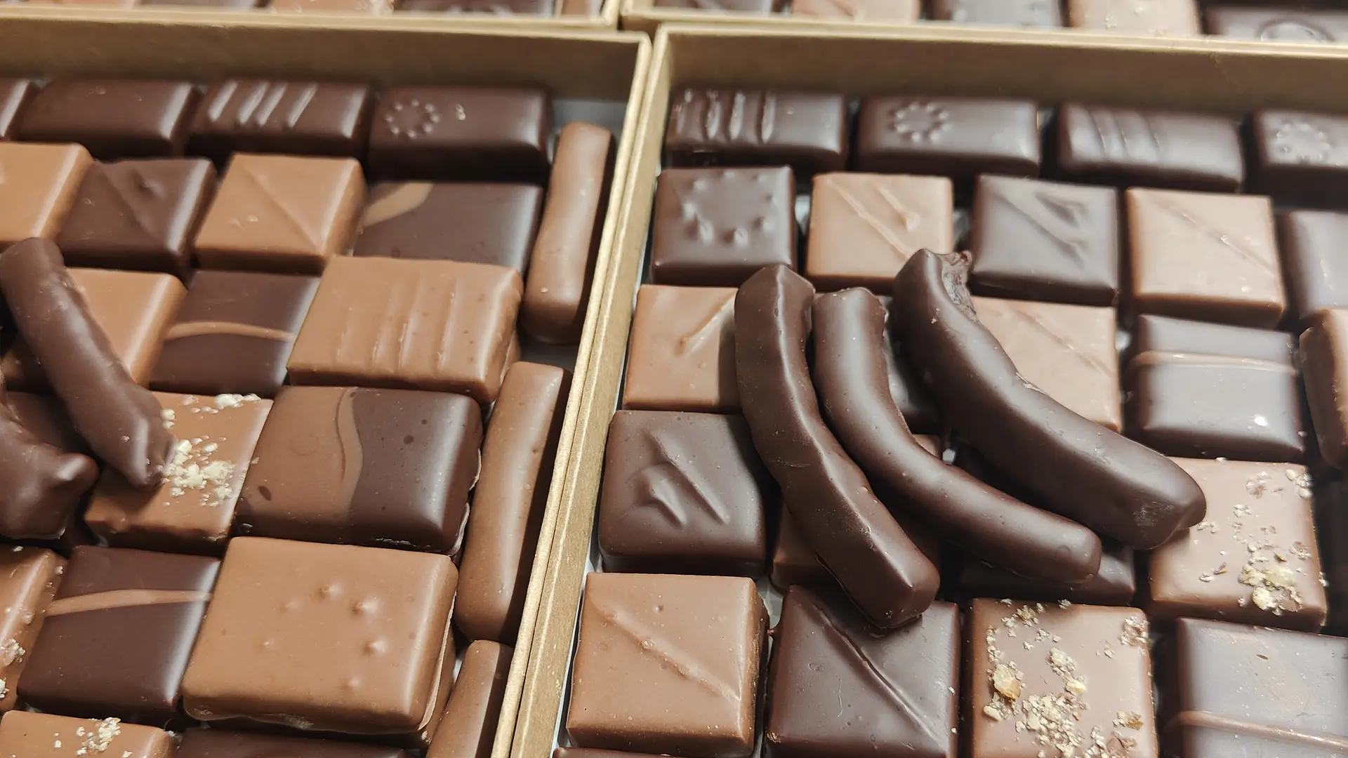 assortiments de chocolats