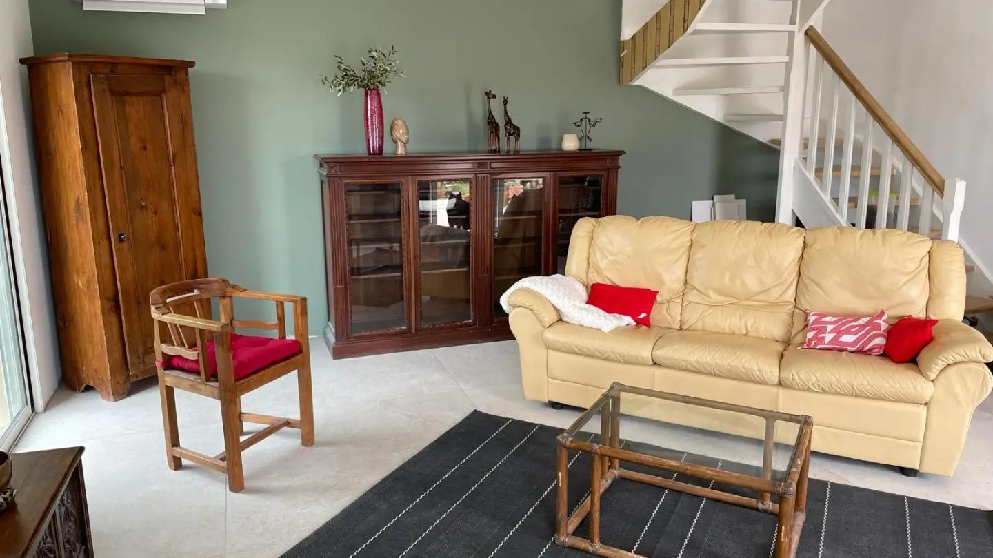 séjour avec l'ancien canapé