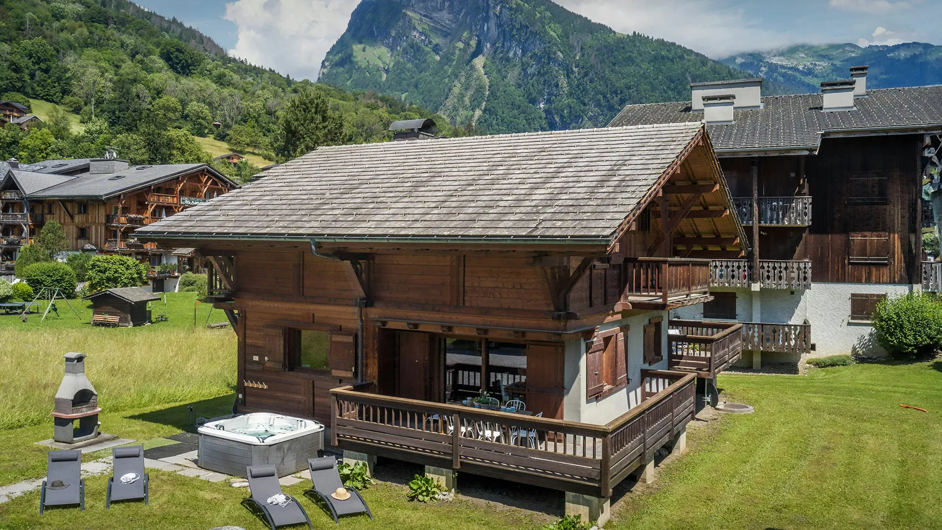 Vue exterieur du chalet Timothy