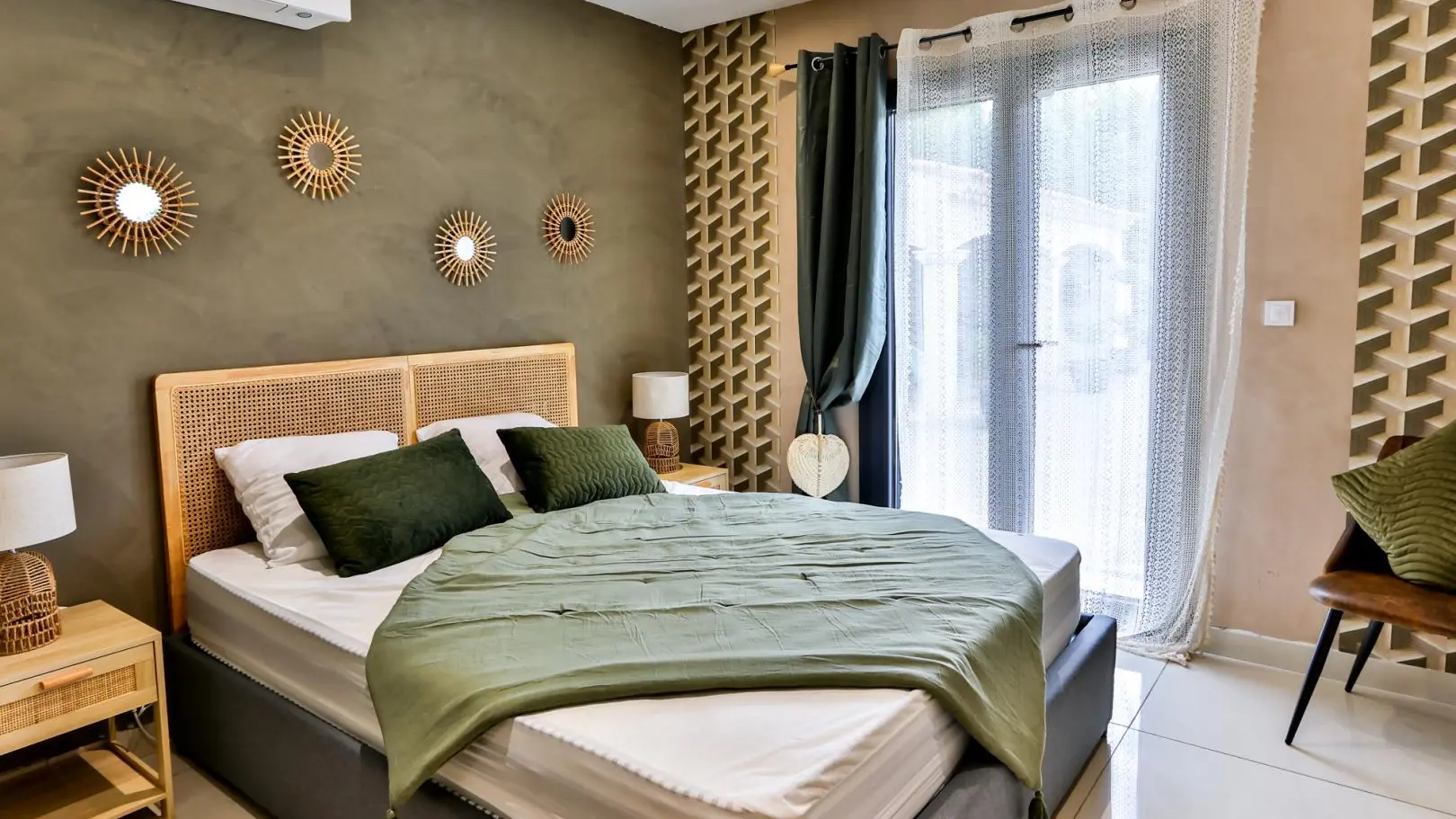 Chambre double au rdc