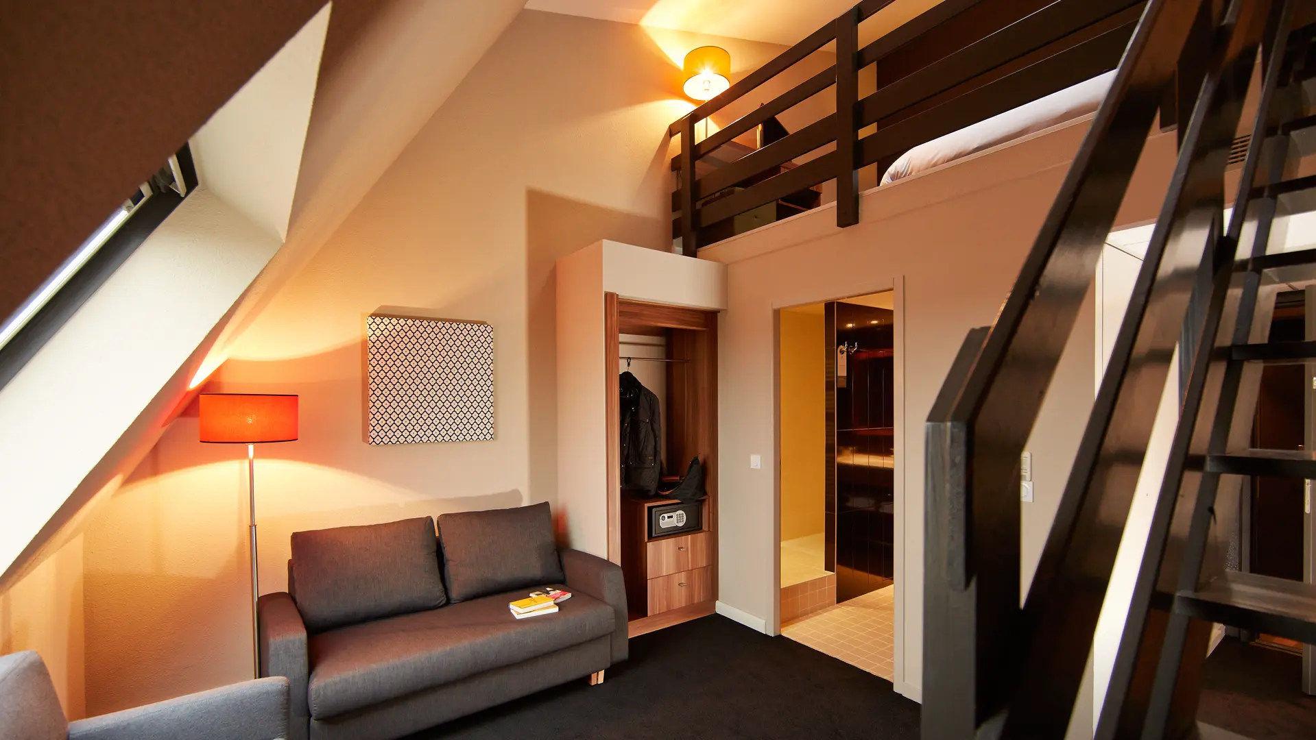 Chambre duplex salon
