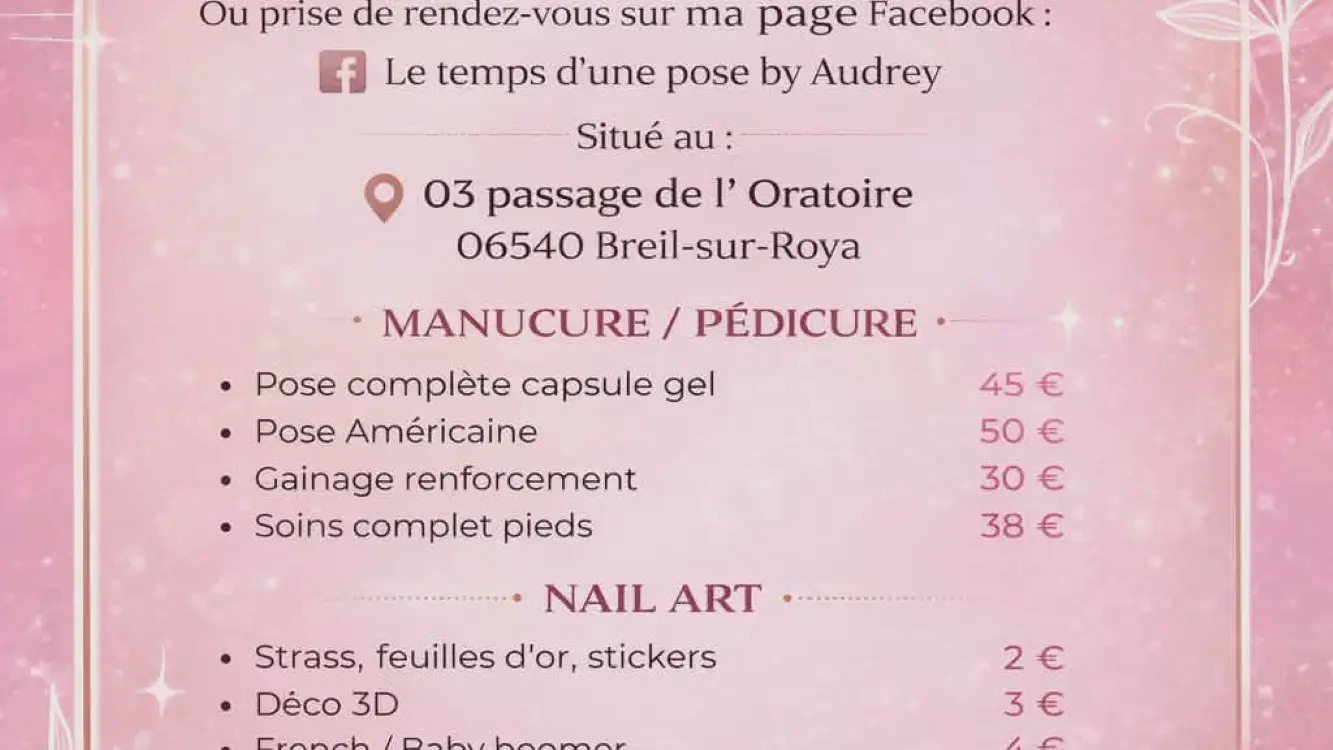 Onglerie Le temps d'une pose_Breil-sur-Roya