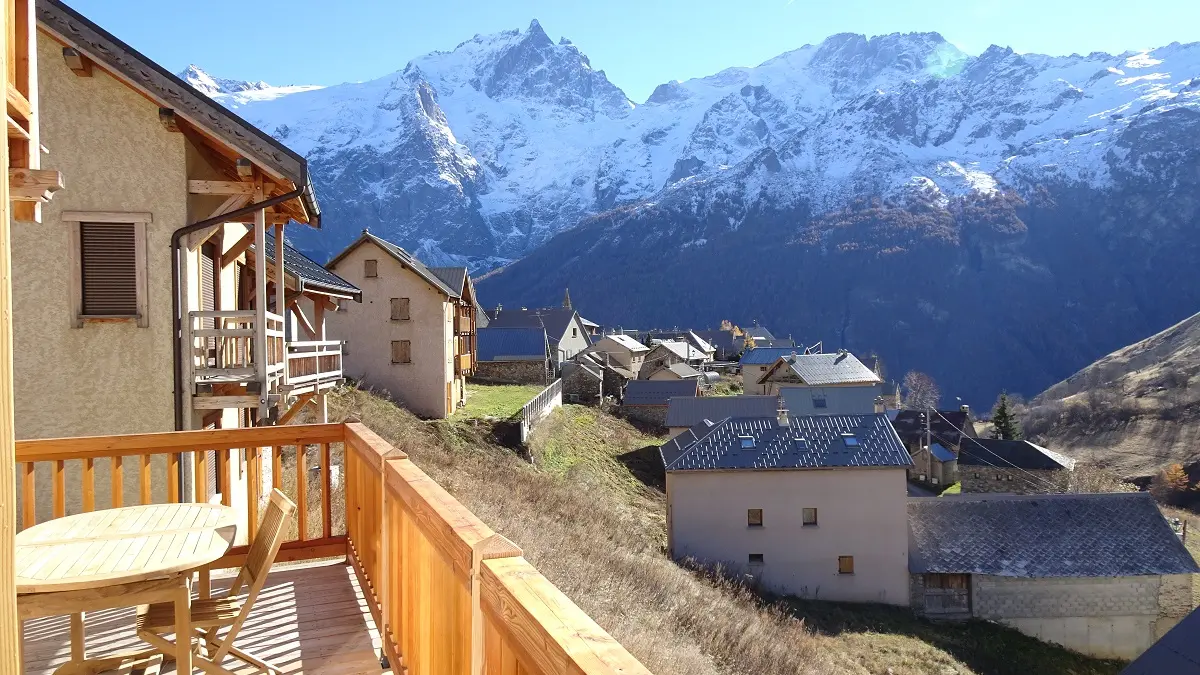 Vue de la terrasse l'été