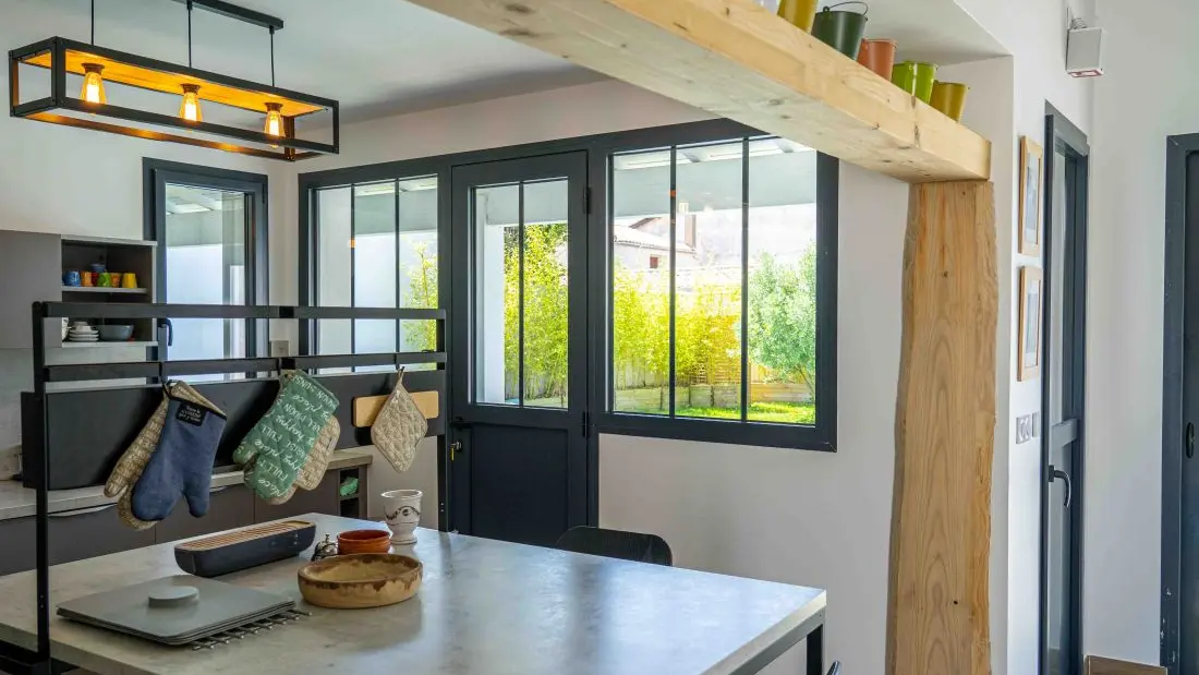 îlot central de la cuisine