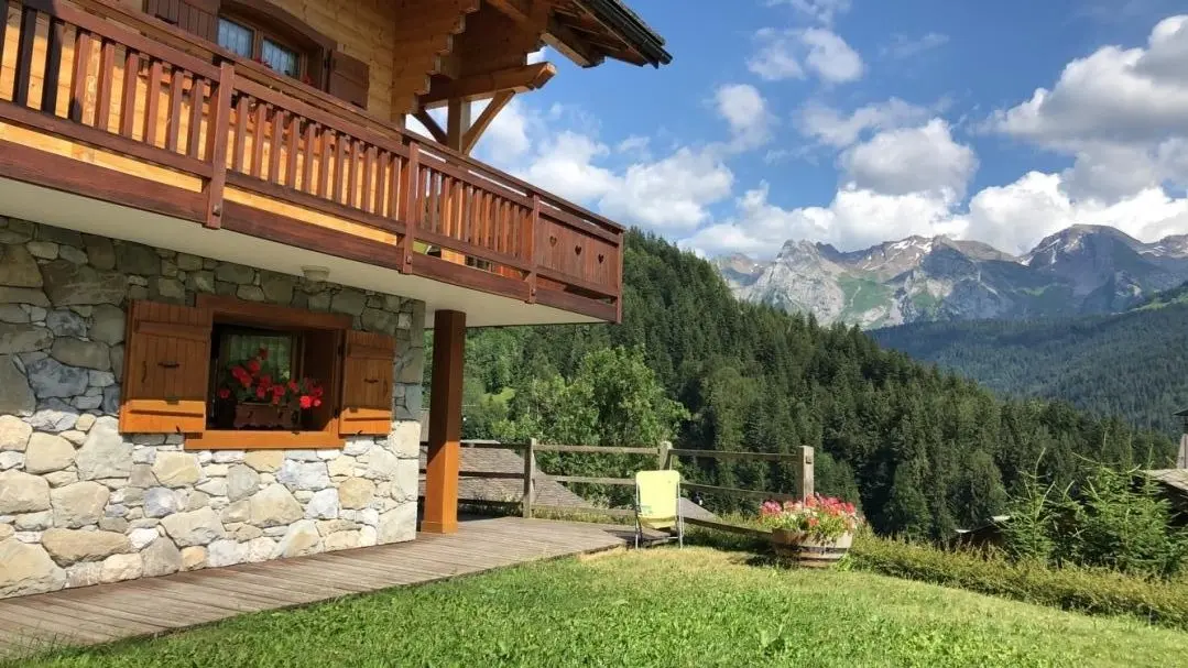 extérieur vue chaîne des Aravis