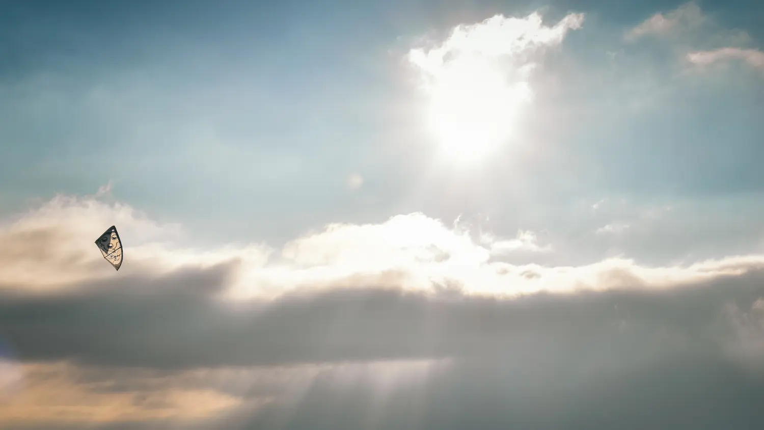 Snowkite au Col de Manse, Champsaur