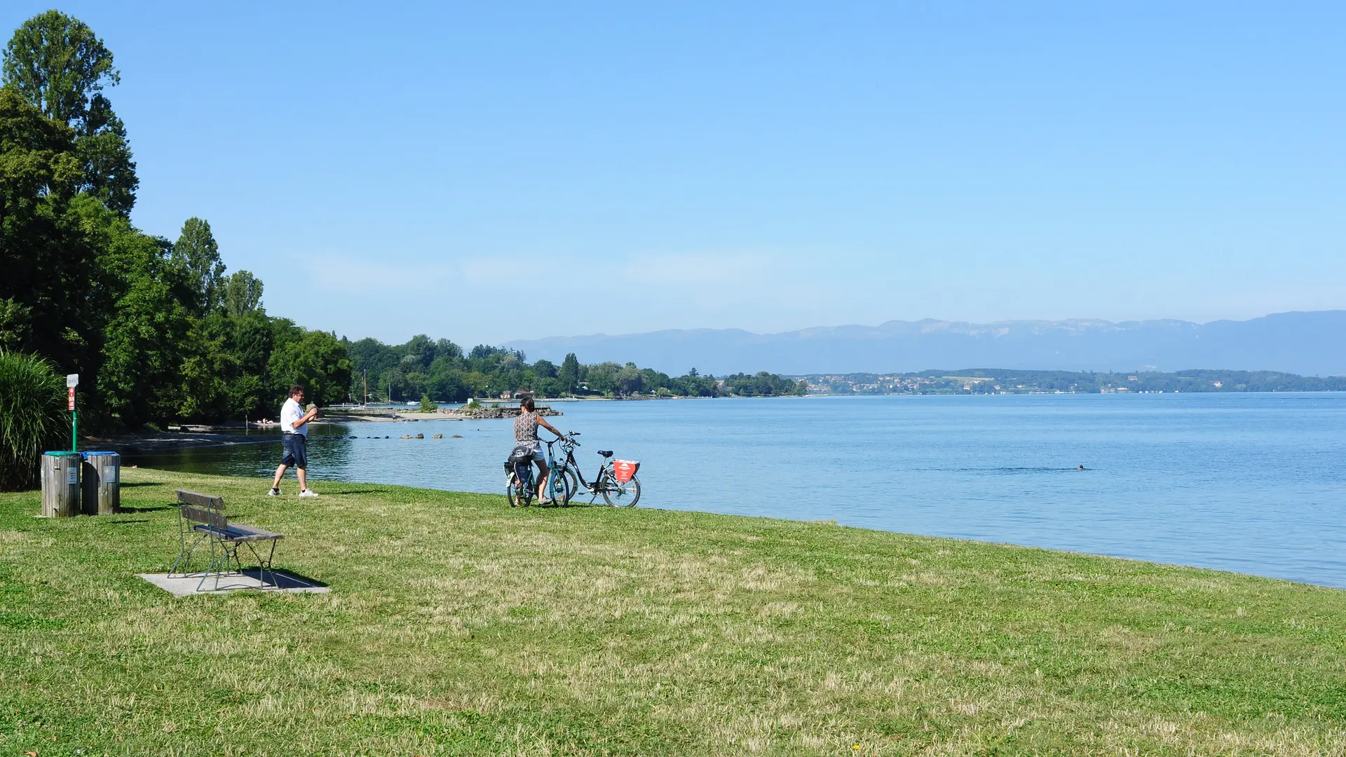 Balade à VAE sur les bords du Léman vers Thonon-les-Bains