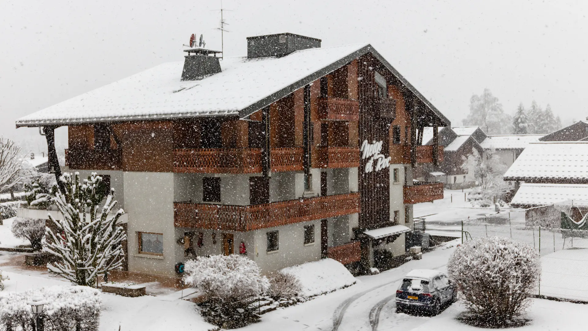 Façade résidence hiver