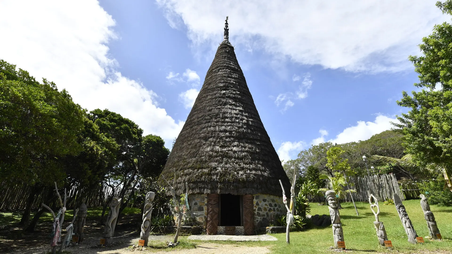 Traditional Kanak hut at the Tjibaou Cultural Centre